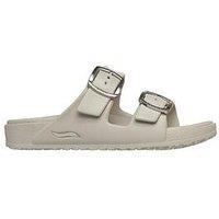 Skechers Arch Fit Cali Breeze 2.0 Gold Star Molded Double Band Sliders With Buckles - Beige