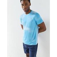 Monterrain Mens Stability Jacquard T-Shirt - Blue