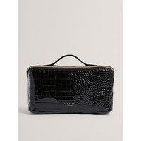 Ted Baker Croc Effect Make Up Bag - Black