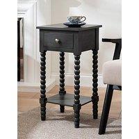Scottish Everlastings Olivia Side Table With Drawer - Grey