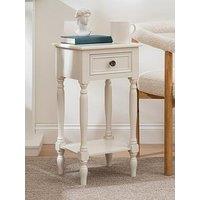 Scottish Everlastings Kayla Side Table With Drawer - Ivory
