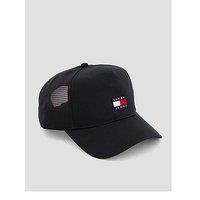 Tommy Jeans Heritage Trucker Snapback Cap - Black