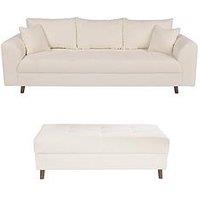 The Very Collection Rune 3 Seater + Footstool - Fsc Certified