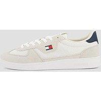 Tommy Jeans The Greenwich Edge Mix Material Trainers - Light Grey