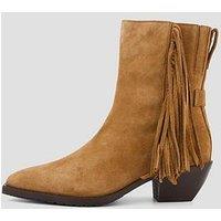 Allsaints Bazely Fringe Boots - Black