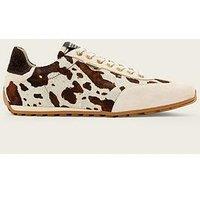 Allsaints Liam Cowhide Trainers - Brown