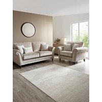 The Very Collection Highgate 3 Seater Fabric Sofa + Snuggle Chair Set