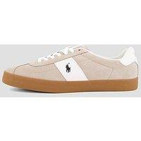 Polo Ralph Lauren Court Vulc Leather/Suede Sneakers - Beige
