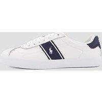 Polo Ralph Lauren Lauren Court Vulc Leather/Suede Sneakers - Navy