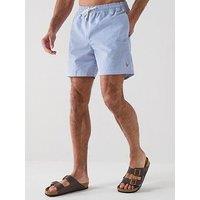 Polo Ralph Lauren Polo Ralph Lauren Traveler Striped Swim Shorts - Light Blue