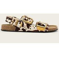 Allsaints Staffa Sandal - Brown Animal Print