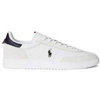 Polo Ralph Lauren Bedford Leather/Suede Sneakers - White