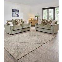 The Very Collection Clover 3 + 2 Seater Scatterback Sofa