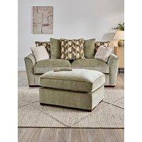 The Very Collection Clover 3 Seater Scatterback Sofa + Footstool