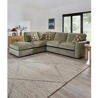 The Very Collection Clover Left Hand Corner Chaise With Footstool