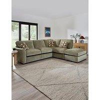 The Very Collection Clover Right Hand Corner Chaise With Footstool
