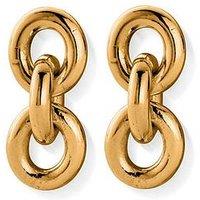 Chlobo Gold Anchor Chain 3 Link Earrings