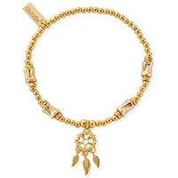 Chlobo Gold Cute Charm Chunky Twist Dream Catcher Bracelet