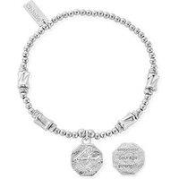 Chlobo Cute Charm Chunky Twist Arrow Bracelet - Silver