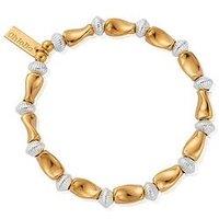 Chlobo Gold And Silver Twisted Disc Bracelet