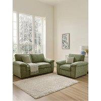 The Very Collection Salerno 3 Seater + Chair - Green