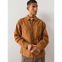 The Very Collection Regular Fit Twill Chore Jacket - Rust