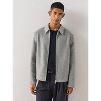 The Very Collection Mens Zip Through Collared Smart Jacket - Grey