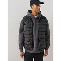 The Very Collection Shower Resistant Reversible Padded Gilet - Black