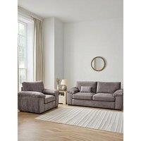 The Very Collection Salerno 3 Seater + Chair - Grey