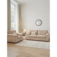 The Very Collection Salerno 3 Seater + Chair - Natural
