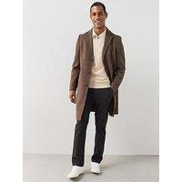 The Very Collection Notch Collar Overcoat - Brown