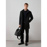 The Very Collection Funnel Neck Coat - Black