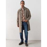 The Very Collection Herringbone Car Coat - Brown