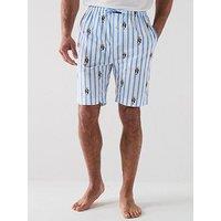 Polo Ralph Lauren Bear Striped Woven Pyjama Bottoms - Blue