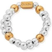 Chlobo Gold And Silver Entwined Double Ring