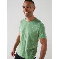 Polo Ralph Lauren Loungewear Multi Pp All Over Print T-Shirt - Green