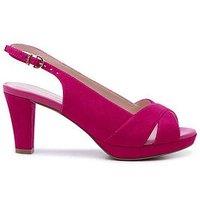 Paradox London Wide Fit Niara Platform Heel - Fuchsia