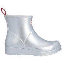 Hunter Play Short Boot Metallic - Silver