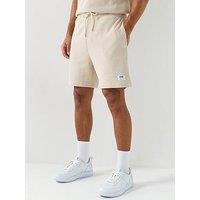 Hugo Blue Nuwafflo Loose Fit Sweat Shorts - Beige