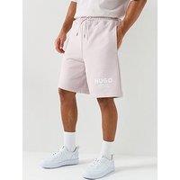 Hugo Blue Nomario Loose Fit International Logo Sweat Shorts - Purple