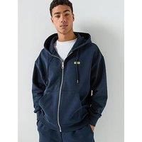 Hugo Nardimez International Logo Zip Through Hoodie - Blue