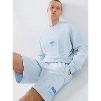 Hugo Nurazui Regular Fit Crew Sweatshirt - Blue