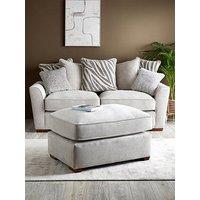 The Very Collection Nala 3 Seater Fabric Sofa + Footstool Set