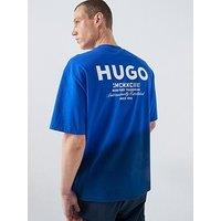 Hugo Nalono Ombre International Logo T-Shirt - Blue