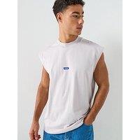 Hugo Blue Navertz Regular Fit Tank Vest - Lilac