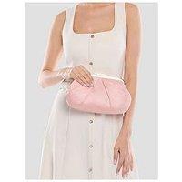 Paradox London Deco Clutch Bag - Blush