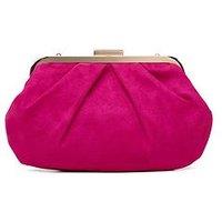 Paradox London Deco Clutch Bag - Fuchsia