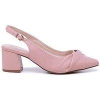 Paradox London Wide Fit Giverny Sling Back - Blush