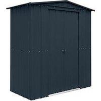 Globel 6 X 3 Apex Grey Metal Shed