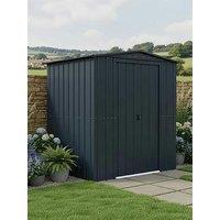 Globel 6 X 5 Apex Grey Metal Shed